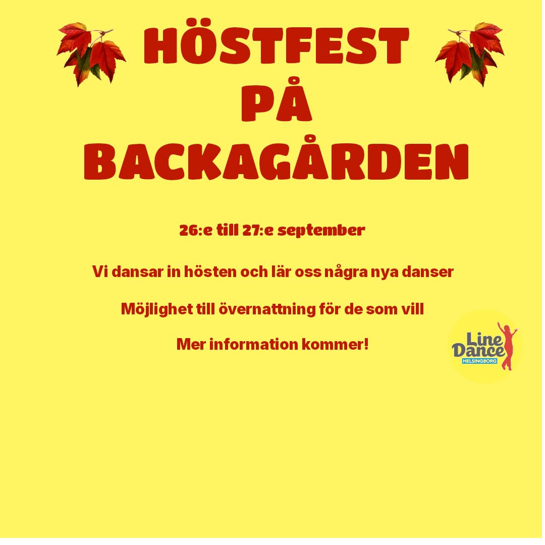 Linedance Helsingborg — dance-studio i Planteringen, Helsingborg
